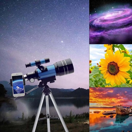70mm Telescopes Gifts for Kids Adults Astronomy Beginners Refractor AU - Picture 8 of 8