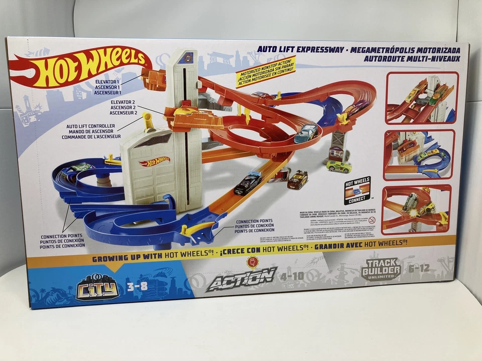Hot Wheels Auto Lift Expressway Set 5 Cars Incl. & Motorized. Batteries Not Incl - Image 3 of 4