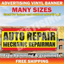 AUTO REPAIR MECHANIC REPAIRMAN Advertising Banner Vinyl Mesh Sign Flag service