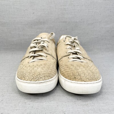 Salvatore Ferragamo Shoes Mens Size 7M Cult 4 Chalk Woven Suede Low Top Sneakers Low cut sneaker - Men | Ferragamo main image 3