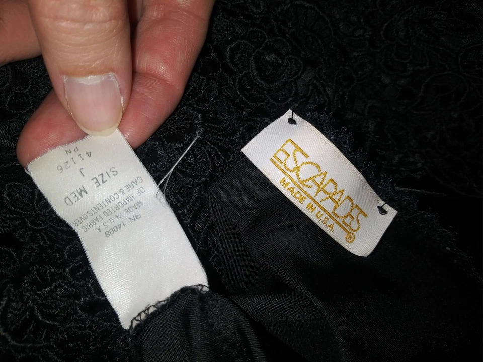 Camisón de salón satinado de colección encaje veneciano brillante cami top volantes bEXY m Foto 3 de 4