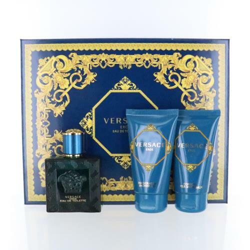 Versace Eros 3 Piece Gift Set with 1.7 