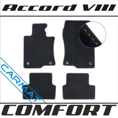 Fussmatten für Honda Accord VIII Bj. 2008-2015 Fußmatten Autoteppiche COMFORT