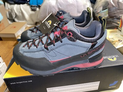 NEW La Sportiva Boulder X Womens Approach Shoe, US 5.5, EUR 36.5, Carbon/Beet