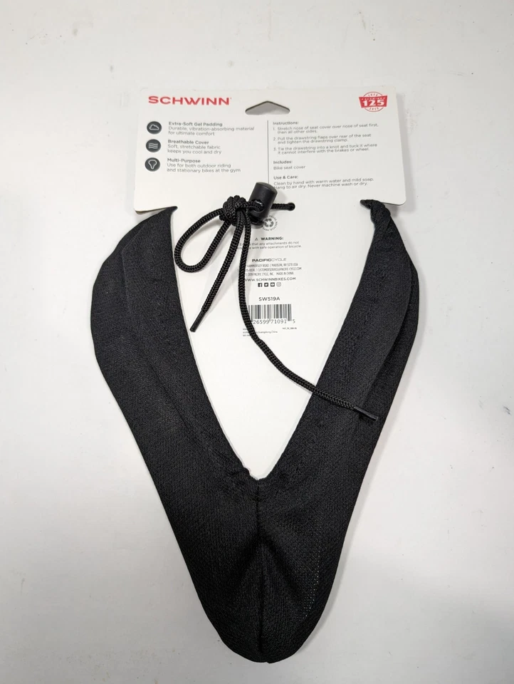 Gel de cubierta de asiento de bicicleta deportiva Schwinn - Se adapta a la mayoría de los asientos - Ancho estándar - Nuevo Foto 2 de 3