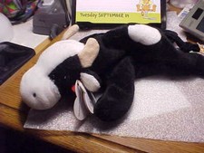 TY Beanie Babies Stuffed Animal Toy Name: Daisy the Cow 5-10-1994