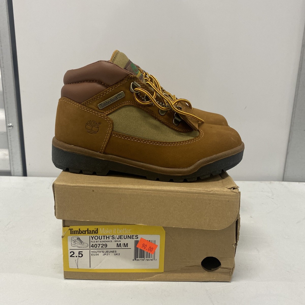 Vintage Timberland Field Boots 37030 Wheat Nubuck Men’s 9 Y2K TIMBERLAND Field Boots Sun Dance Brown Wheat Nubuck Tan Size  main image 2