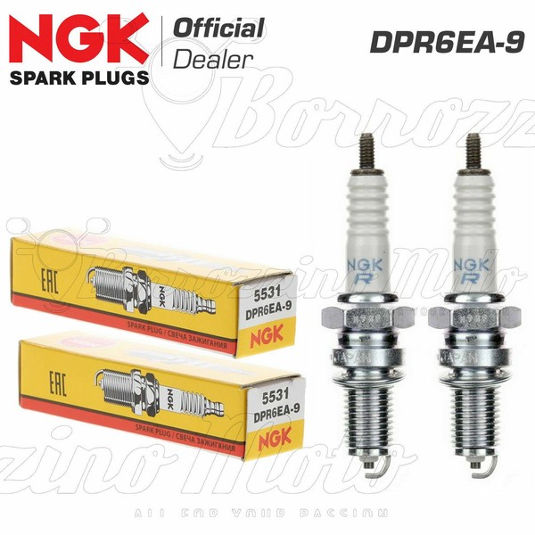 2 Kerzen NGK DPR6EA-9 Original Kawasaki VN Vulcan Classic FI 1500 2000-2003-image