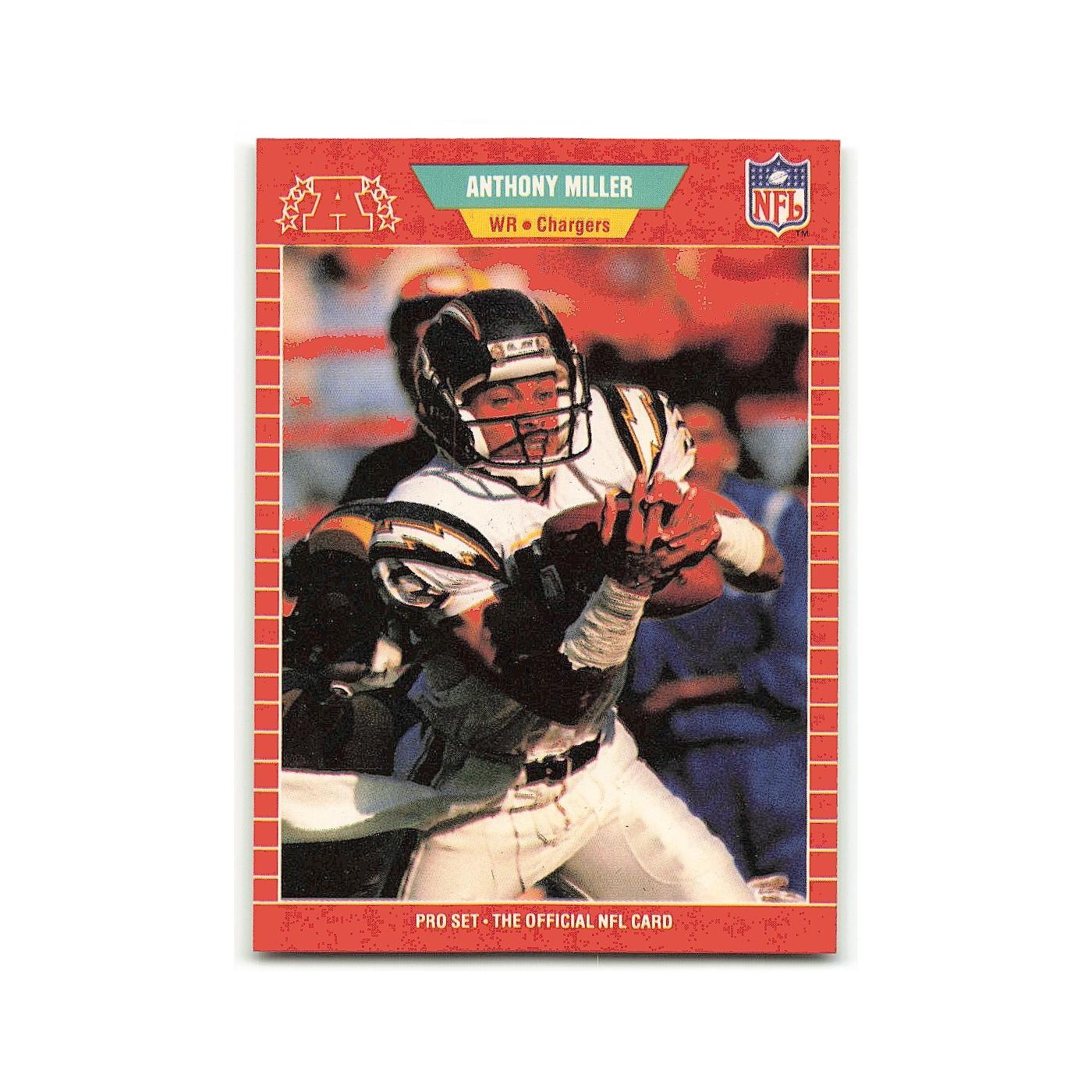 Anthony Miller Rookie 1989 Pro Set #363A San Diego Chargers Football Card NM