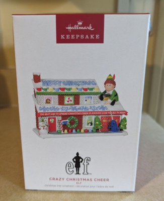 Hallmark Elf Crazy Christmas Cheer Magic Light & Sound 2023 Ornament