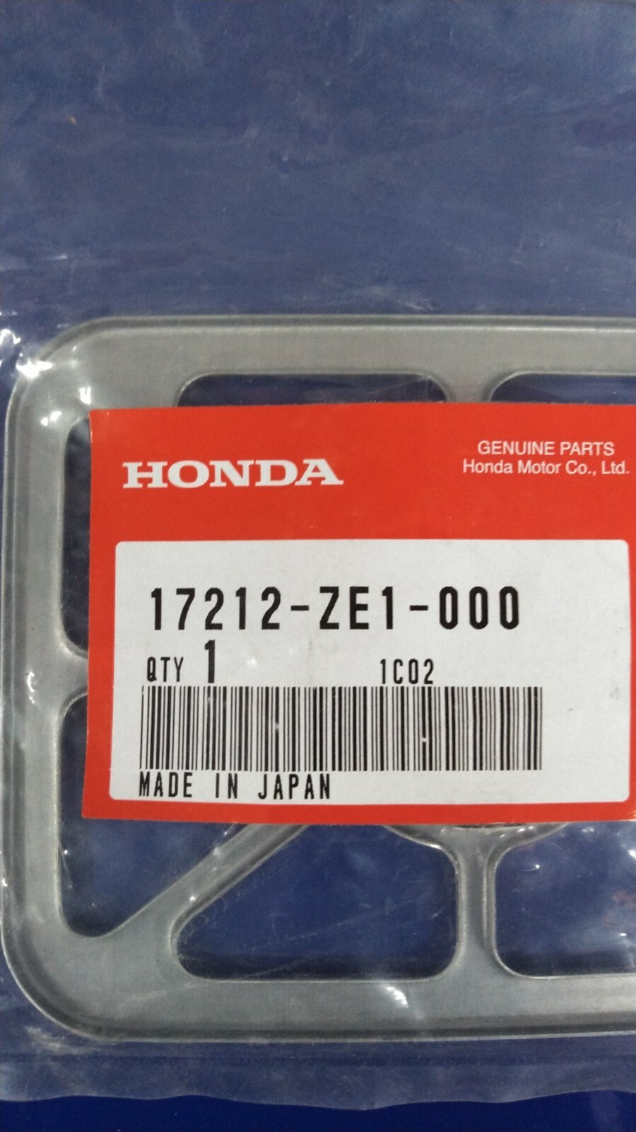 New Genuine OEM 17212-ZE1-000 Honda GRID AIR FILTER CLEANER PLATE