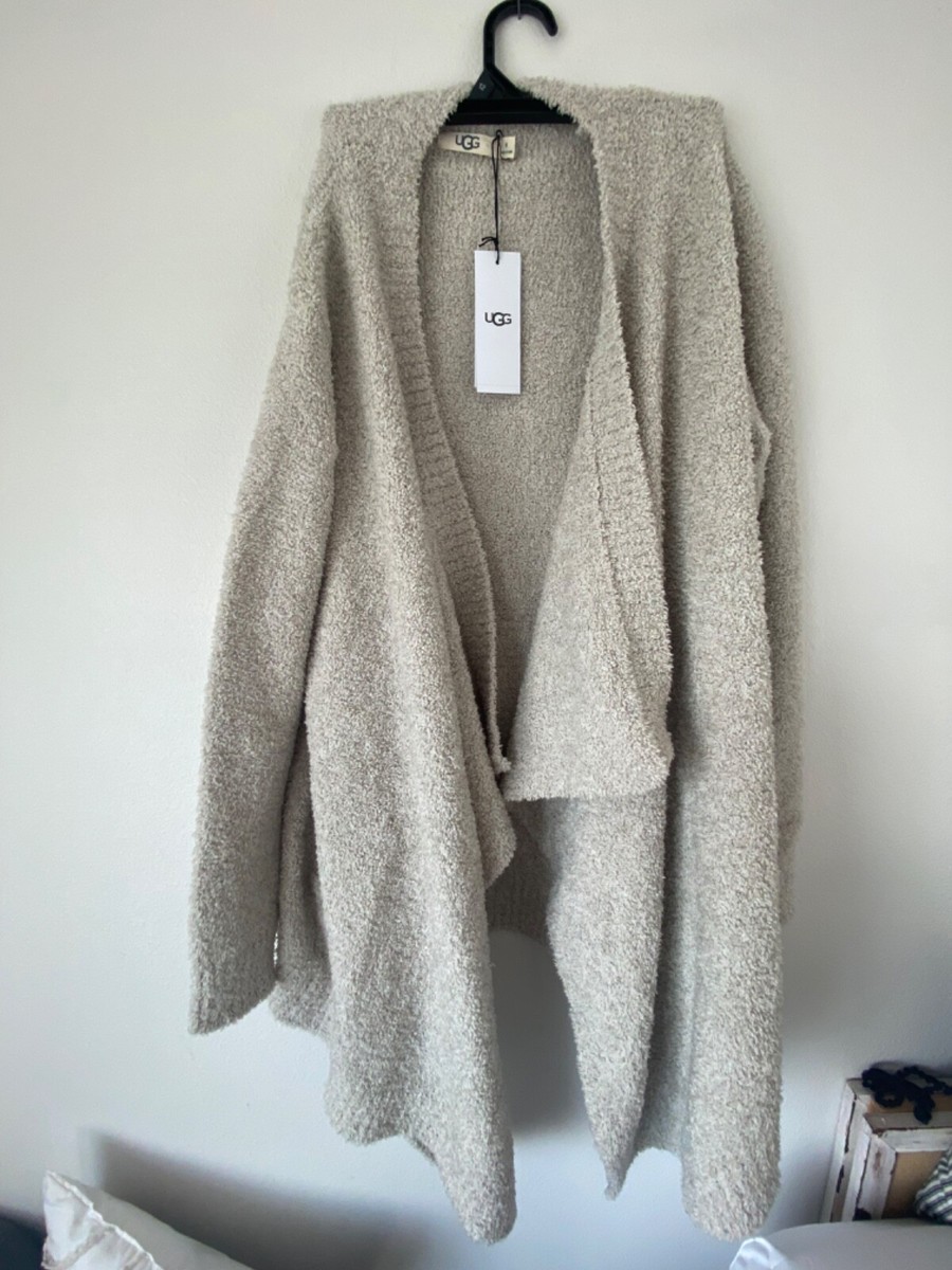 Ugg Sweater Womens med Cream Cardigan's fluffy Lagenlook Preppy