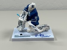 Jonas Gustavsson Signed Series 24 NHL McFarlane COA Monster Toronto Maple Leafs