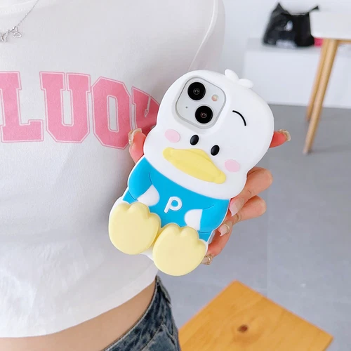 3D Duck Silicone Phone Case Suitable for iPhone 15 Pro Max 14 13 12 11- - Picture 10 of 23