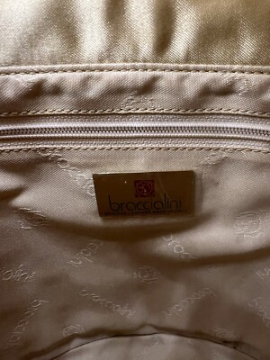 Handbag Flower Basket Women Braccialini Limited Edition Leather