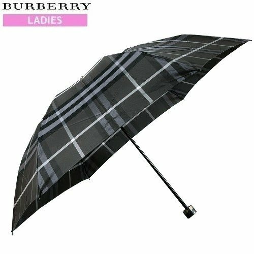 burberry logo folding umbrella