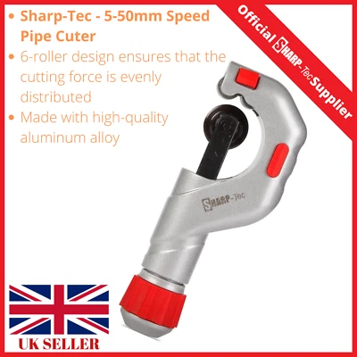 Sharp-Tec 5-50mm Adjustable Pipe Cutter aluminium copper stainless steel plastic
