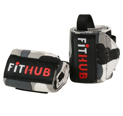 Wrist Wraps Weight lifting Gym Straps Support Strength Elasticated Hand Bandage - Picture 2 of 7