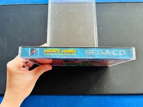 🔥 Mickey Mania 🔥 Sega CD CIB Complete Case Manual + POSTER Reg Card Authentic