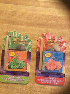 Lot of 2 New Growing Crystals Chemical Kit 10+