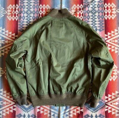 RRL Double RL Ralph Lauren Varsity Jacket Satin Cotton Nylon RRL Double RL Ralph Lauren Varsity Jacket Satin Cotton Nylon