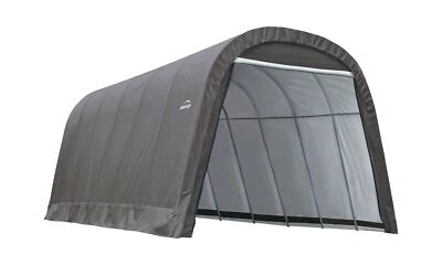 SHELTERLOGIC Garage 13 x 24 x 10 ft. Round Standard Grey