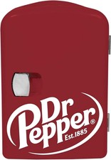 MIS135DRP DR. Pepper Mini Portable Compact Personal Fridge Cooler, 4 Liter Capac