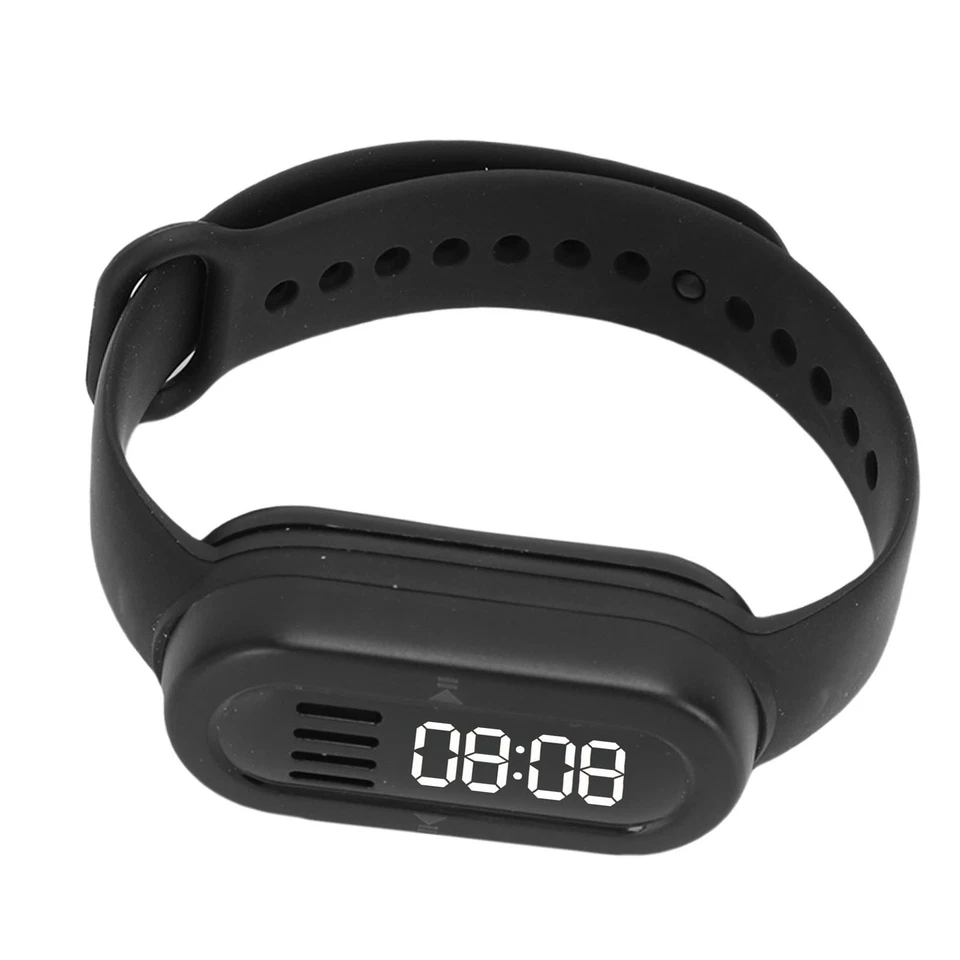 Black )Smart Bracelet With Speaker MP3 Player LED Digital Display Wa ↑ - Image 4 of 4