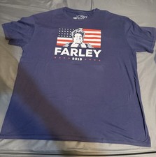 Vintage Chive Chris Farley Blue 3XL T Shirt 2016 Election USA Flag BFM MURRAY