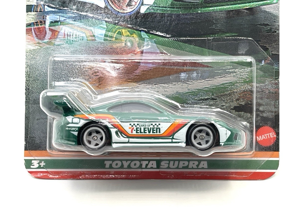 Hot Wheels Silver Series 7/11 Toyota Supra SUPER CUSTOM WHEEL SWAP