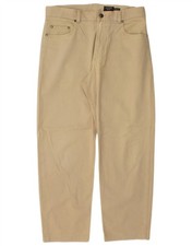 Paul & Shark Mens Yachting Tapered Jeans W34 L28 Beige Cotton AA10