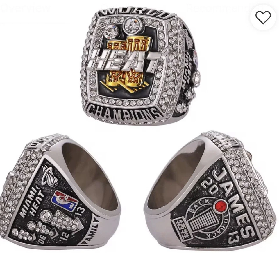 Anillo de campeonato Miami Heat 2013 Foto 2 de 2