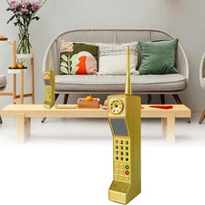 Retro Brick Cell Phone Ornament, Vintage Cellular Phone Model, Old Fashioned Cel