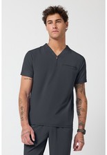 Infinity GNR8 Men's Partial Zip V-neck Top IN702A PWT Pewter Free Shipping