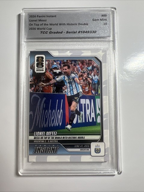 2026 Panini Instant World Cup Lionel Messi #89 TCC Graded Gem Mint 10