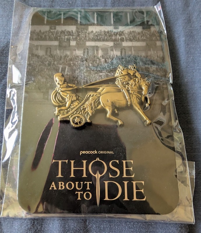  Those About To Die Offsite Chariot Race Exclusive Pin (SDCC '24) SEALED