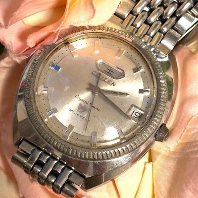 Citizen 0000381 Mens Automatic Working Dress Watch Rare Authentic Collectible