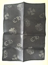 Chrome Hearts Eyeglasses Cleaning Cloth Handkerchief Pocket square All Black NEW