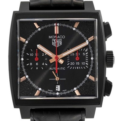 Tag Heuer Monaco Dark Lord Black Dial Titanium Mens Watch CBL2180 Unworn