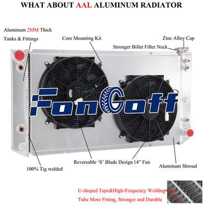 3 Rowa Radiator Shroud Fan For 1992-1993 Chevy GMC C/K 2500 3500 6.5L V8 Diesel