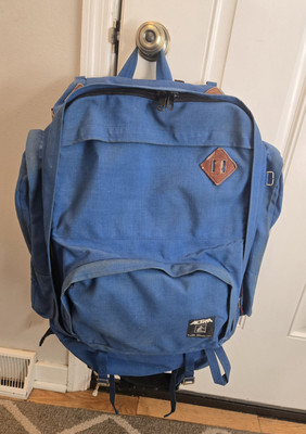 Rare Vintage Blue Altra Frame Travel Hiking Camping Backpack Packable Boulder CO
