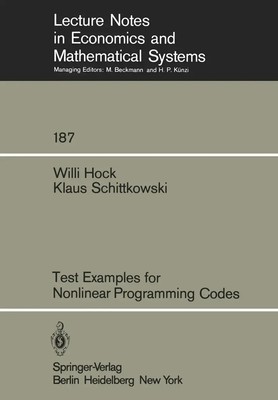 W. Hock (u. a.) | Test Examples for Nonlinear Programming Codes | Taschenbuch