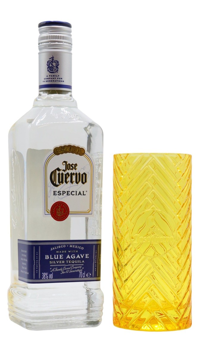 Jose Cuervo - Especial Silver Tequila (Includes Branded Glass