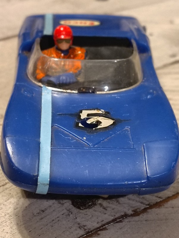 Eldon Ford GT 40 Roadster (Blue) 1/32 scale slot car