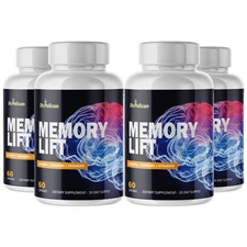Memory Lift- Brain & Cognitve Support- 4 Bottles- 240 Capsules