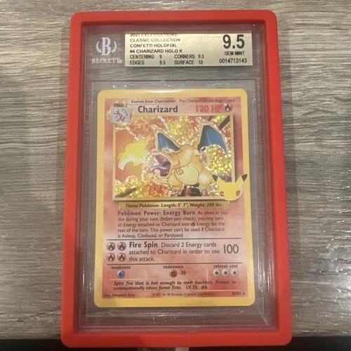 2021 Celebrations Charizard 4/102 Holo RARE 25th Anniversary - BGS 9.5 GEM MINT