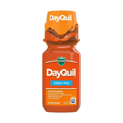 #ad Vicks DayQuil Cold and Flu Relief Liquid Medicine Relief 4 Oz EXP 10 26 $8.00