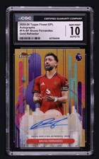 2025-26 Topps EPL Bruno Fernandes #FA-BF Gold CGC 10 & Auto 10 Man U Portugal