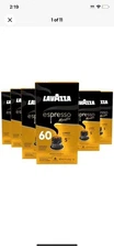 Lavazza Lungo Espresso Capsules 60 Count 100 Arabica Compatible Nespresso READ