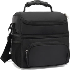 Bolsa Almuerzo Aislada Doble Capa Grande Adulto Hombre Mujer Correa Ajustable